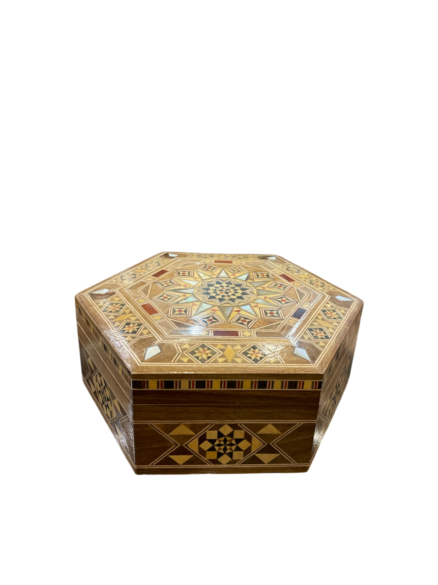 Lebanese Wooden Mosaic Box