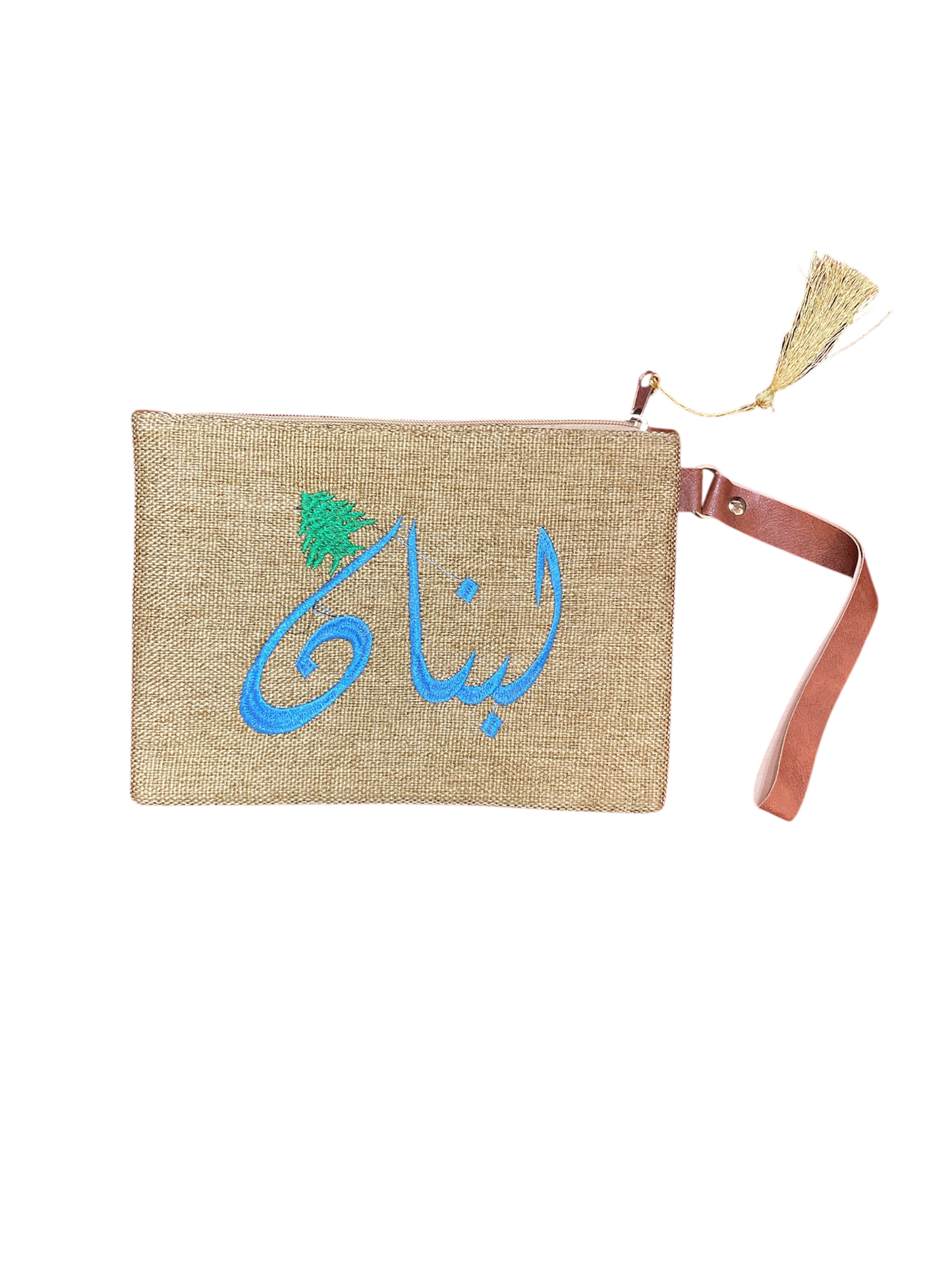 Lebanon Embroidered Pouch in Blue