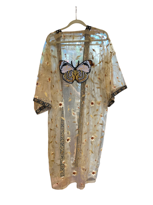 Organza Butterfly Abaya