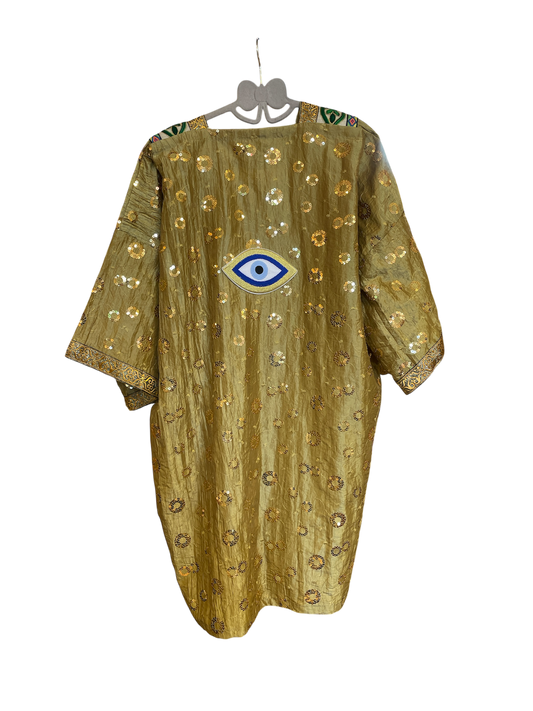 Golden Tafta Abaya