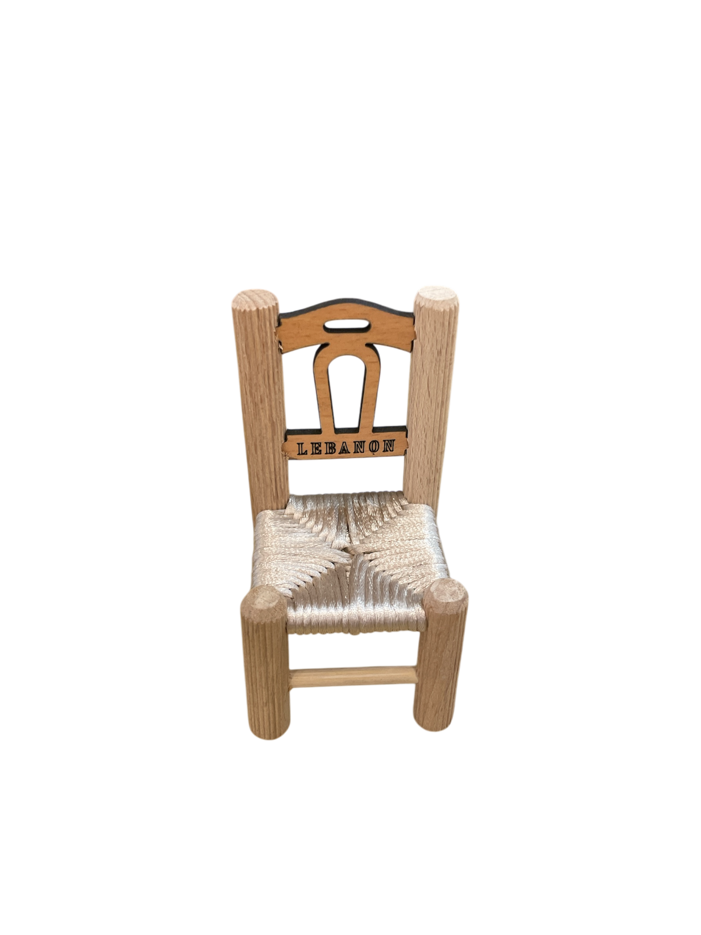 Miniature Lebanese Wooden Chair Souvenir