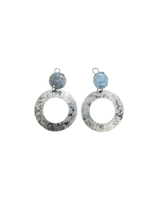 Silver Brass Earrings 2