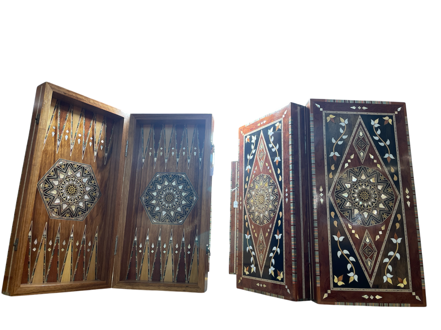 Tawlet Zahr | Backgammon Table (sadaf detailing and floral wood design)