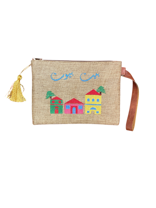 Beit Bouyout Embroidered Pouch