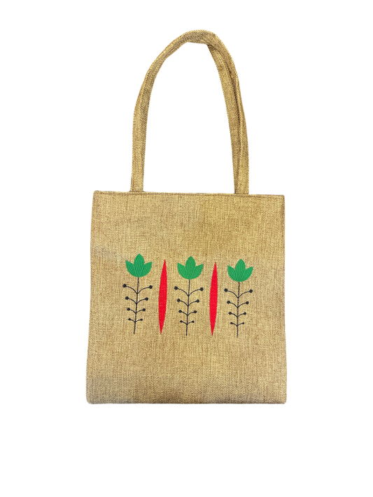Nature-Inspired Tote Bag (3 flowers)