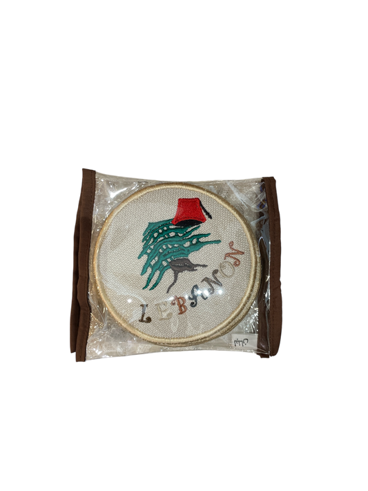 Lebanon Embroidered Coasters (Pack of 6)