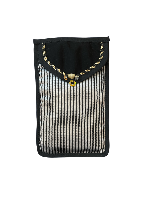 Stylish Striped Artisan Pouch (Small)