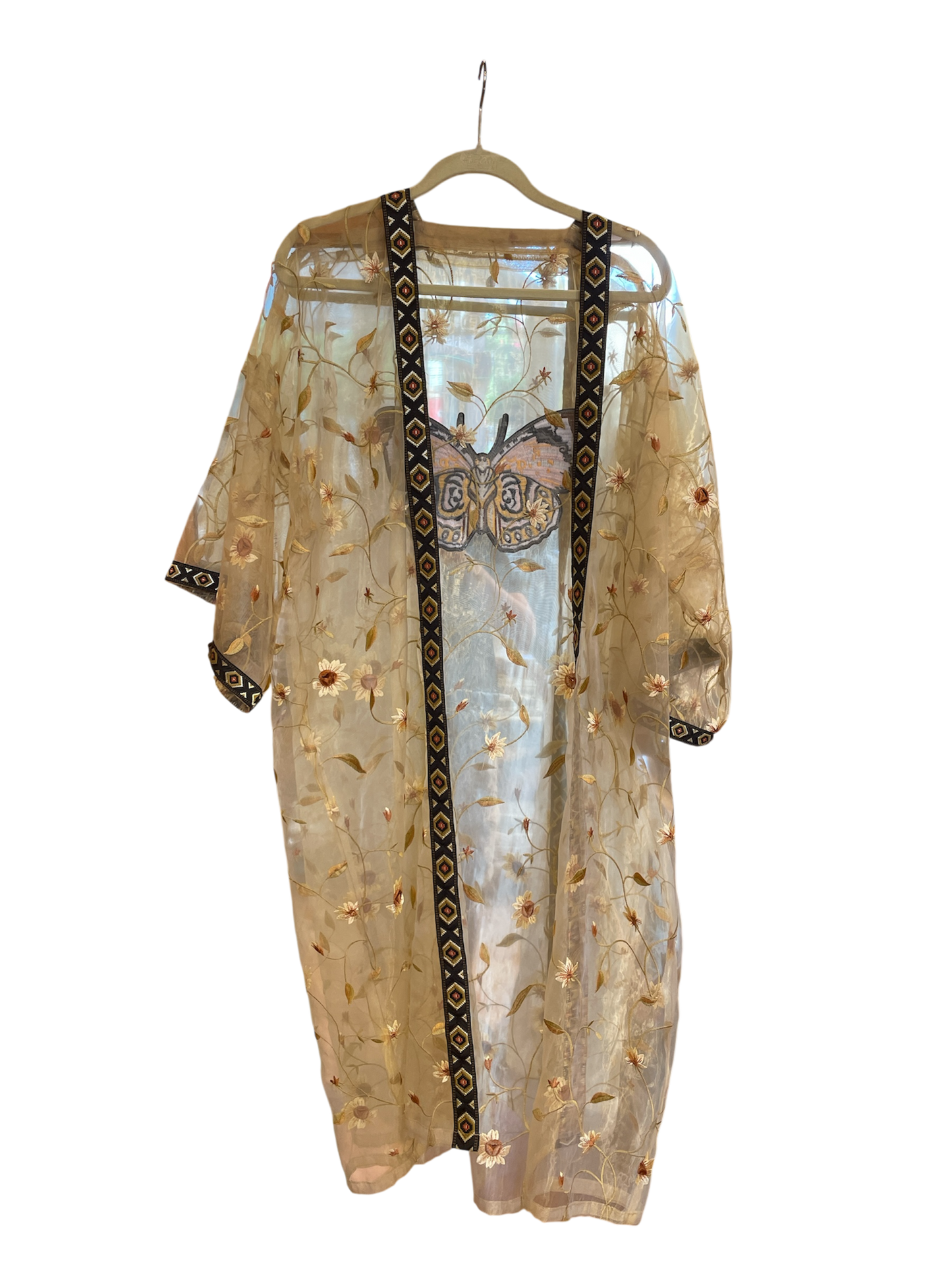 Organza Butterfly Abaya