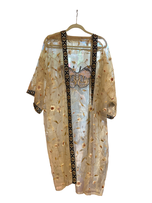 Organza Butterfly Abaya
