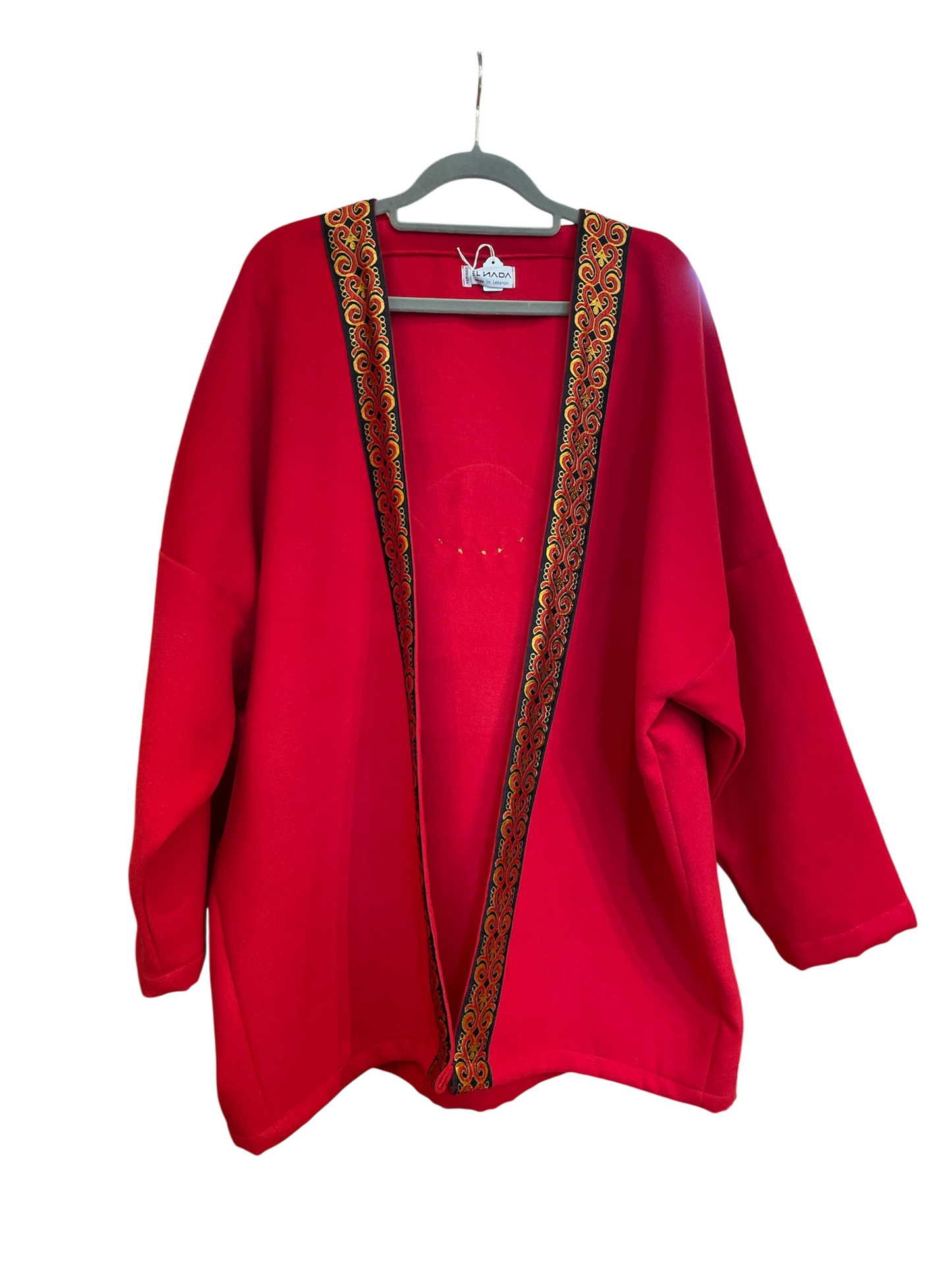 Red Wool Abaya