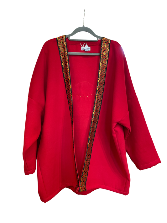 Red Wool Abaya