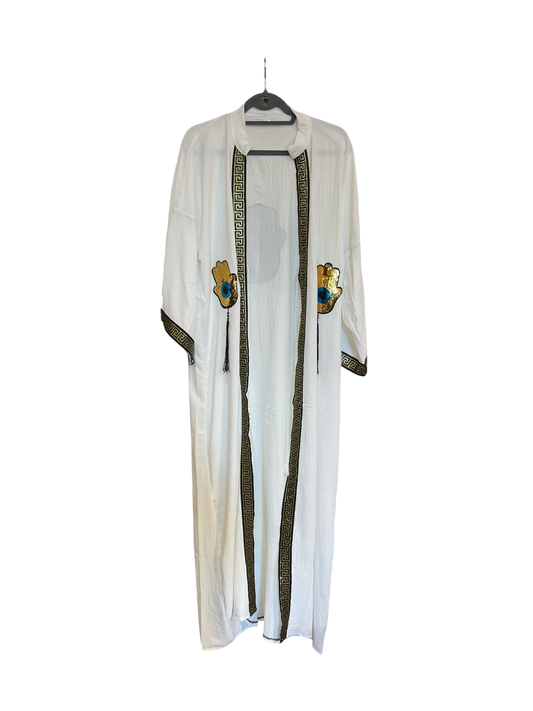 White Cotton Abaya