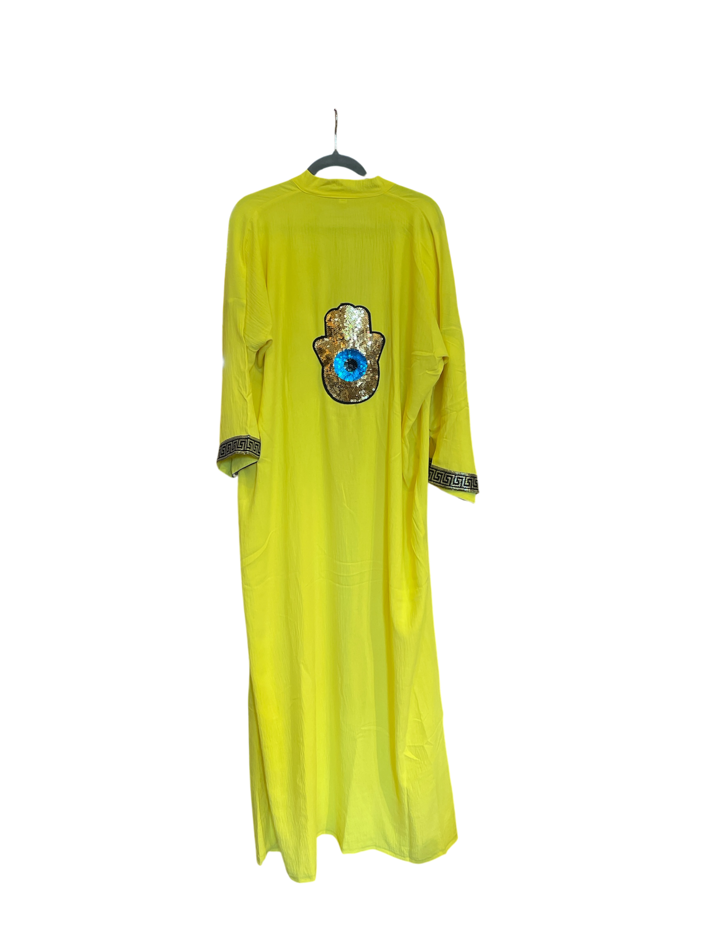 Yellow Cotton Abaya